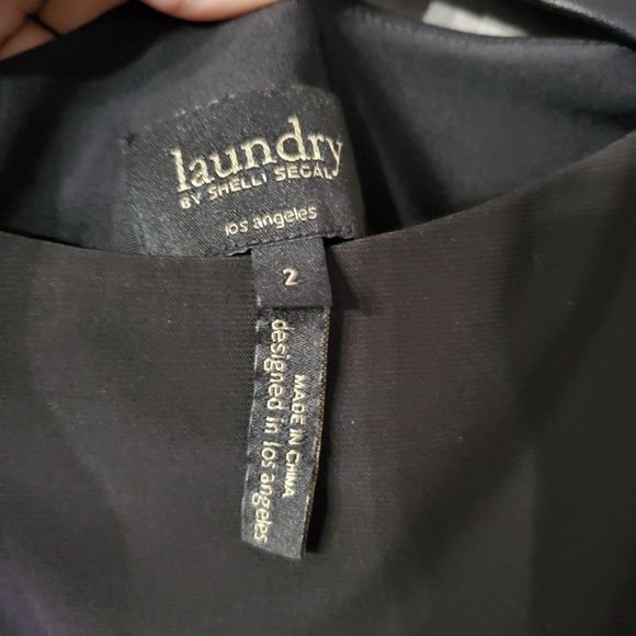 Laundry by Shelli Segal Leather Yoke Dress - Picture 6 of 8